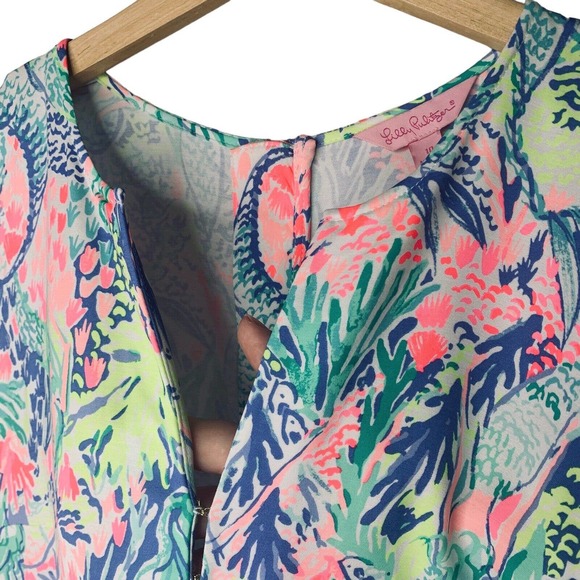 Lilly Pulitzer Pink and Blue Mini Dress - Picture 8 of 16